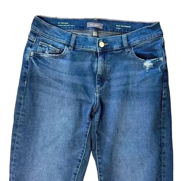 DL1961 Riley Boyfriend Straight Jeans Stretch Size 27 - Picture 5 of 9